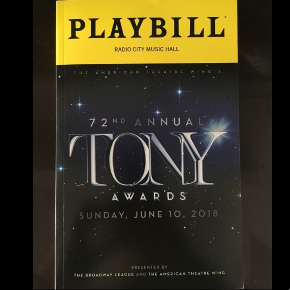 2018 Tony Awards Playbill